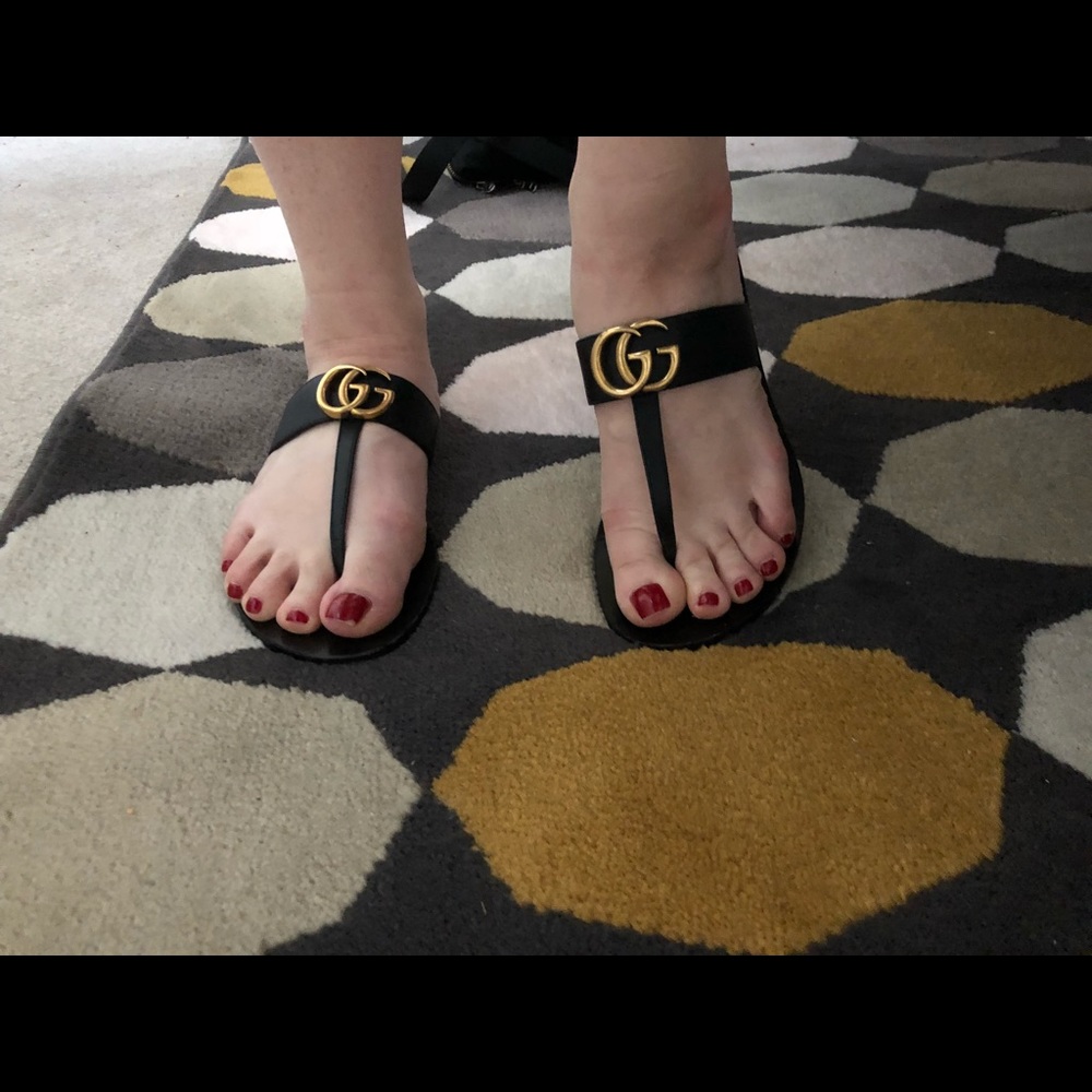 Gucci Marmont T strap sandal